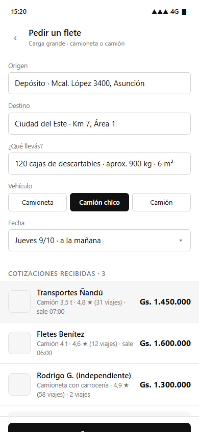 Pedir un flete
